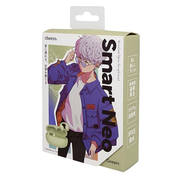 CHEERO漫画耳机 smatr NEO续航加强版 绿色  
