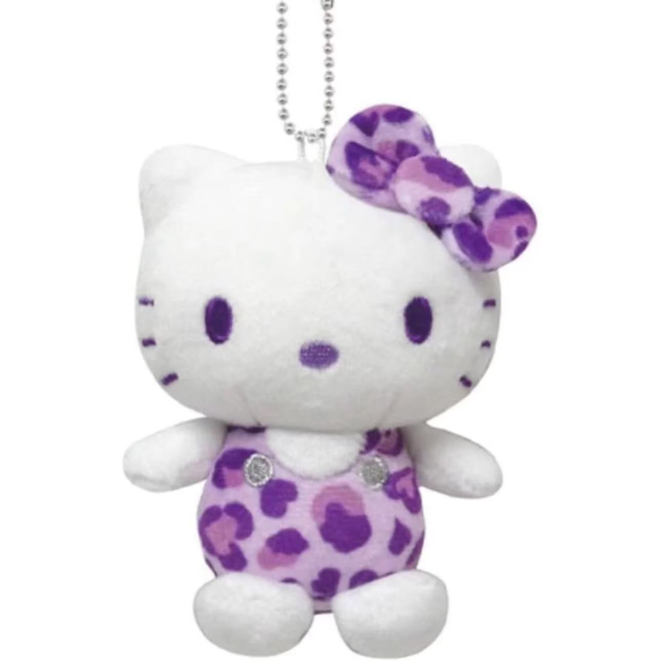 三丽鸥 紫色豹纹挂件Kitty